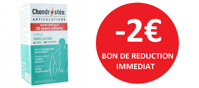 CHONDROSTEO BOITE DE 180 COMPRIMES -2€ CHONDROSTEO BOITE DE 180 COMPRIMES -2€