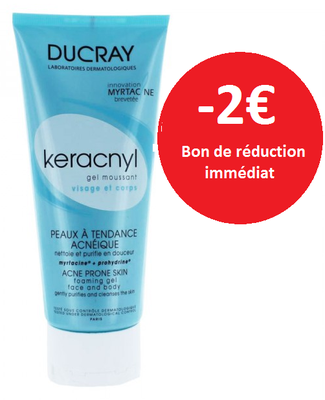 DUCRAY KERACNYL GEL MOUSSANT 200ML DUCRAY KERACNYL GEL MOUSSANT 200ML