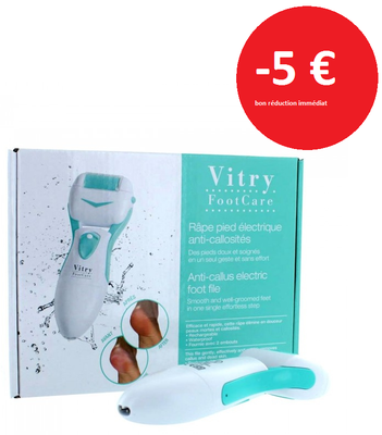 Vitry Râpe pied électrique anti-callosité Vitry Râpe pied électrique anti-callosité