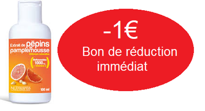 NUTRISANTE EXTRAIT DE PEPINS PAMPLEMOUSSE 100ML -1€ NUTRISANTE EXTRAIT DE PEPINS PAMPLEMOUSSE 100ML -1€