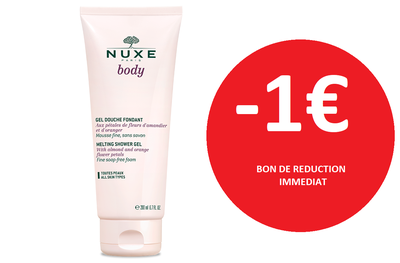 NUXE GEL DOUCHE FONDANT -1€ NUXE GEL DOUCHE FONDANT -1€