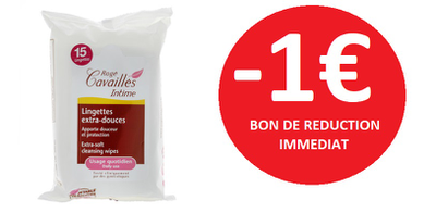 ROGE CAVAILLES LINGETTES INTIMES -1€ ROGE CAVAILLES LINGETTES INTIMES -1€