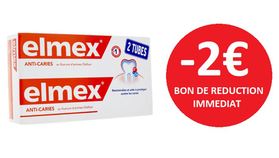 ELMEX ANTI-CARIES 2X125 ML -2€ ELMEX ANTI-CARIES 2X125 ML -2€