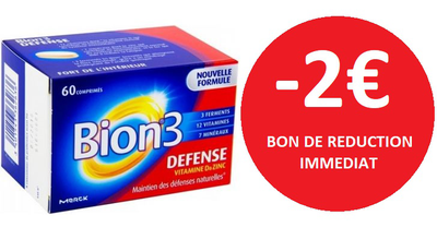 BION 3 DEFENSE ADULTE 60 COMPRIMES -2€ BION 3 DEFENSE ADULTE 60 COMPRIMES -2€