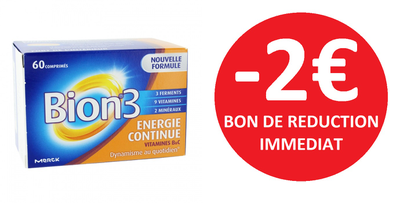 BION 3 ENERGIE CONTINUE 60 COMPRIMES -2€ BION 3 ENERGIE CONTINUE 60 COMPRIMES -2€