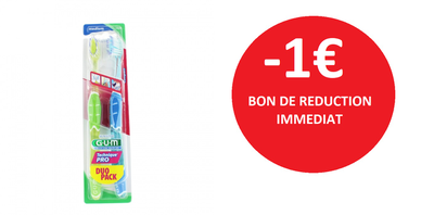 GUM BROSSE A DENT TECHNIQUE PRO SOUPLE ET MEDIUM LOT DE 2 -1€ GUM BROSSE A DENT TECHNIQUE PRO SOUPLE ET MEDIUM LOT DE 2 -1€
