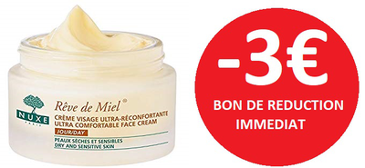 NUXE REVE DE MIEL CREME DE JOUR 50 ML -3€ NUXE REVE DE MIEL CREME DE JOUR 50 ML -3€