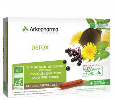 ARKOPHARMA DETOX BIO boîte de 20 ampoules ARKOPHARMA DETOX BIO boîte de 20 ampoules