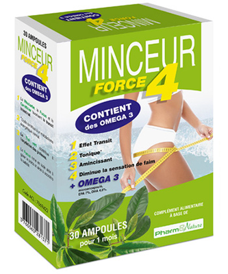 PHARMNATURE MINCEUR FORCE 4 boîte 10 ampoules PHARMNATURE MINCEUR FORCE 4 boîte 10 ampoules