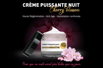 CREME NUIT Edition Cherry Blossom Limitée Pharmacie Marronniers 50ml