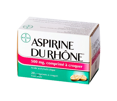 ASPIRINE 500MG RHONE CPR CROQ 20 ASPIRINE 500MG RHONE CPR CROQ 20