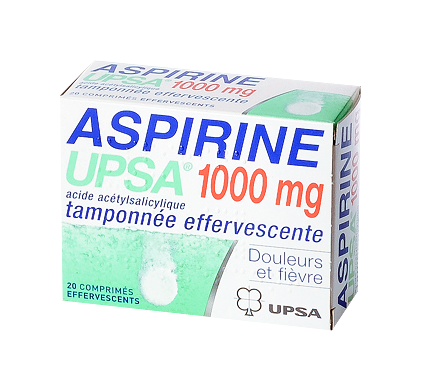 ASPIRINE 1 000MG UPSA CPR EFF 20 ASPIRINE 1 000MG UPSA CPR EFF 20